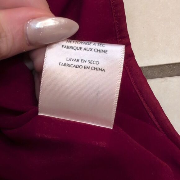 Eileen Fisher velvet jacket burgundy red size M - Picture 7 of 10